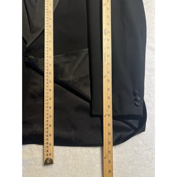 Vtg Neil Allyn Mens 46XL 40x32 Black Tuxedo 2-Piece Set Tux Black Tie - Picture 12 of 16